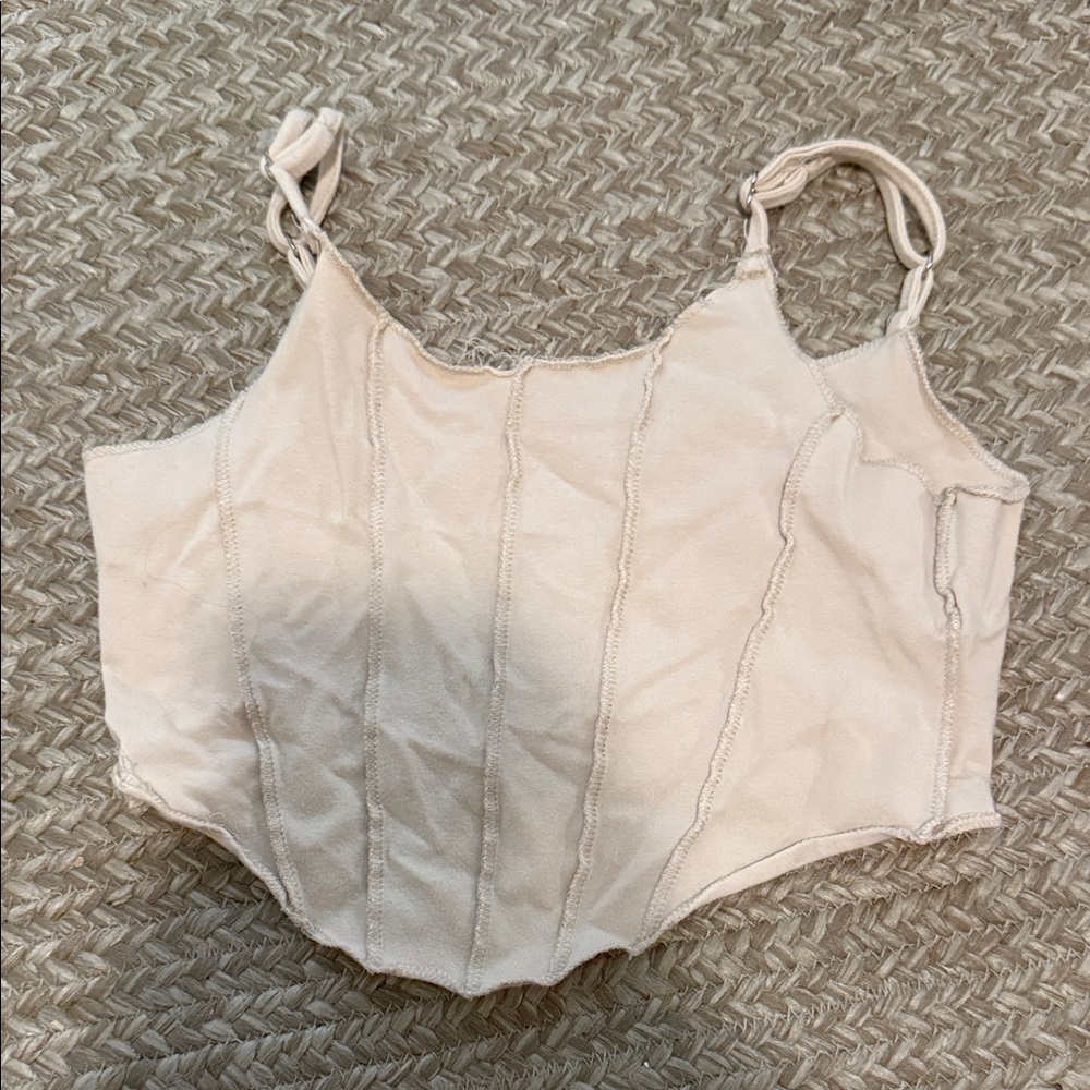 Cream Corset Style Top